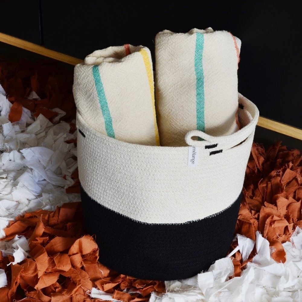 ✨2xHP✨Mia Melange Foldable Cotton Basket✨